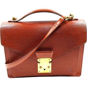(L5) Louis Vuitton Crossbody Bag Brown Epi Leather